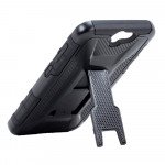 Wholesale HTC One A9 Armor Holster Combo Belt Clip Case (Black)